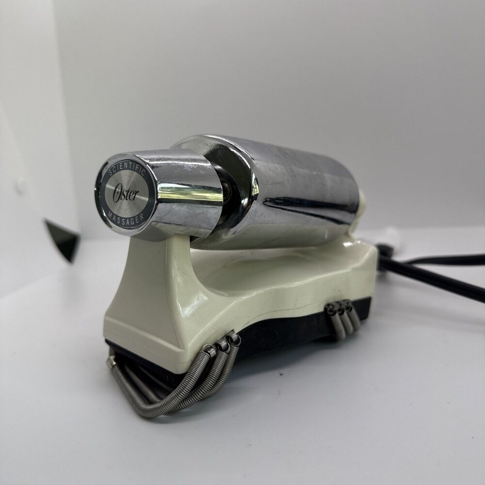 Vintage Oster Scientific Therapeutic Massager 136-11A Chrome 2 Speed Works